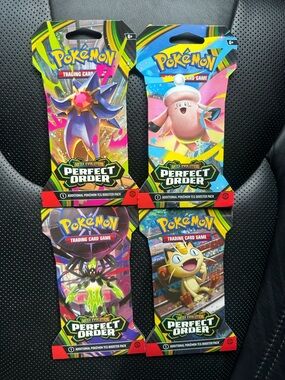 Pokemon Mega Evolution Perfect Order Booster Packs Bundle of Brand New Sealed